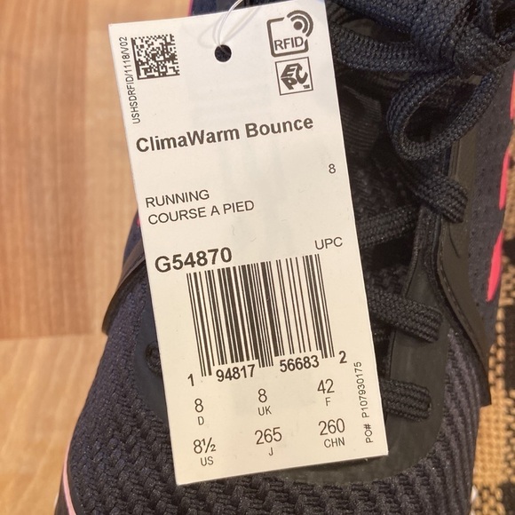 Adidas ClimaWarm Bounce Running Shoes:
Black/Pink new without box - Picture 9 of 9